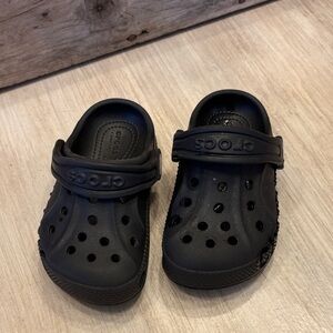 CROCS Kids Black Slip-On Slippers
